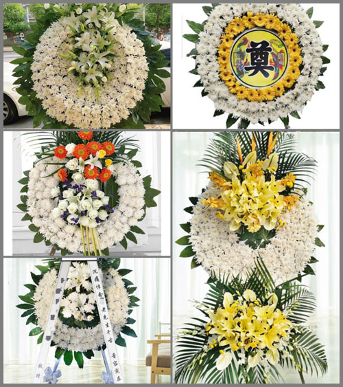 安徽六安市霍邱县长集镇七里棚村花圈速递